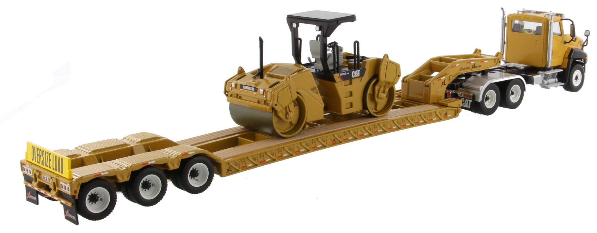 Cat Diecast CT660 Day Cab & XL120 with Cat CB-534D XW