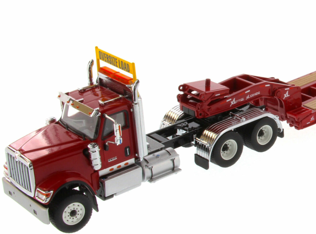 International 1:50 Diecast HX520 Red Tandem Tractor with XL 120 Trailer ...