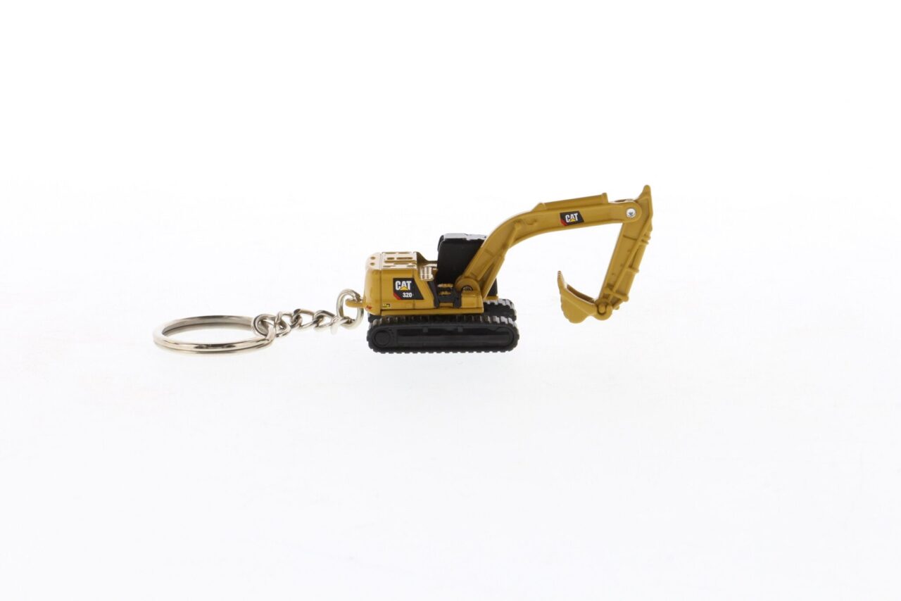 CAT Construction Mini Micro 320 Hydraulic Excavator Keychain 85981