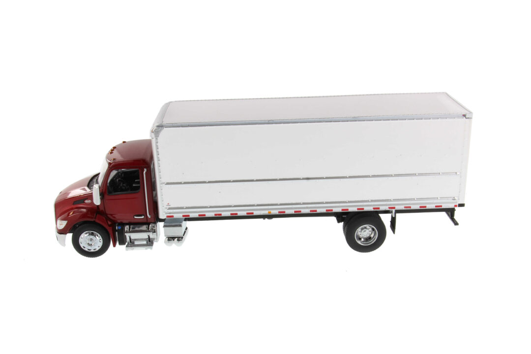 Peterbilt 1:32 scale Model 536 maroon Body with Wabash Supreme 26ft Dry ...