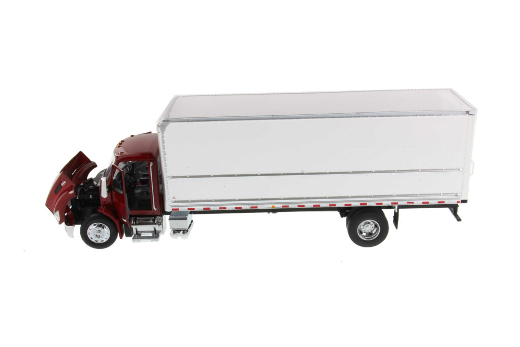 Peterbilt 1:32 scale Model 536 maroon Body with Wabash Supreme 26ft Dry ...