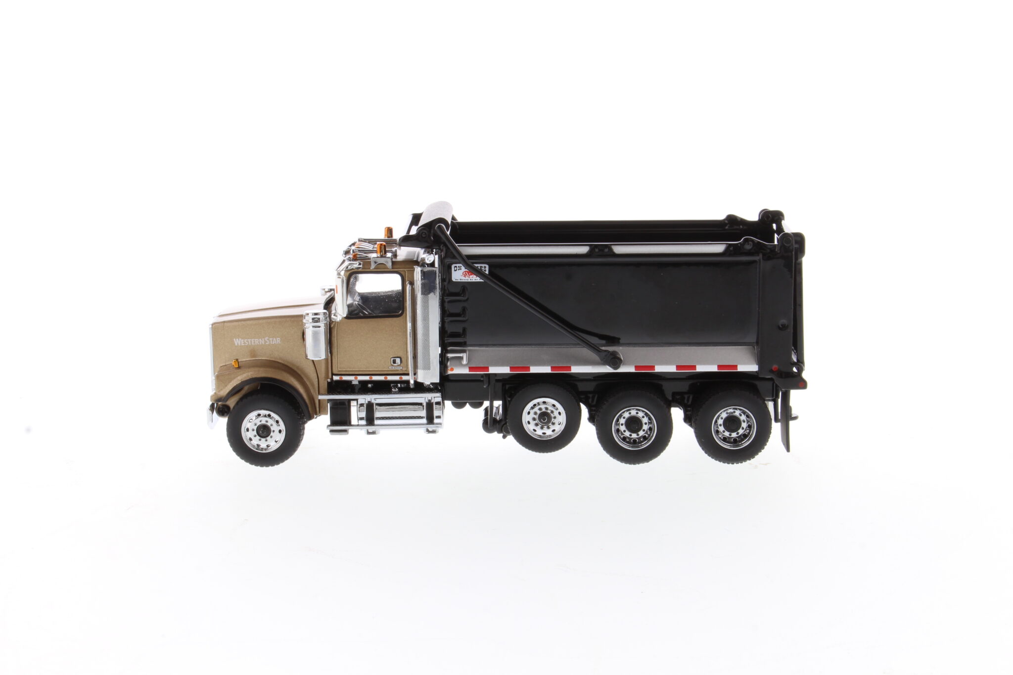 Western Star 1:50 4900 SF Gold Cab and OX Stampede black dump body 71080