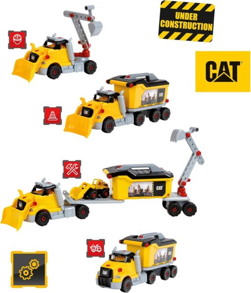 Cat® Kids 4-in-1 Build Your Own Screw Truck Set 3252 Theo Klein - Image 5